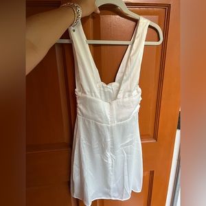 Princess Polly White Silk Mini Dress